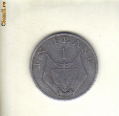 bnk mnd rwanda 1 franc 1977 foto