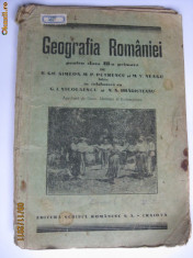 GEOGRAFIA ROMANIEI PENTRU CLASA III-A PRIMARA DIN 1927 foto