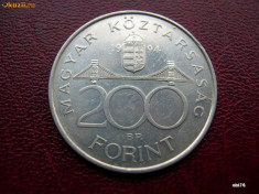 Ungaria 200 forint 1994, Argint (portret Deak Ferenc) foto