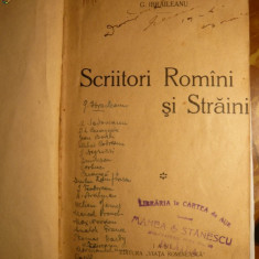 G.Ibraileanu -Scriitori Romani si Straini -Prima Ed. 1926