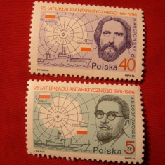 Serie- 25 Ani Tratatul Antarcticii 1986 Polonia ,2 val.