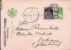 CARTE POSTALA STAMPILA ADALBERT THEISS ORAVITA PT.ADAM REINHOLZ ZABRANI AN 1928-SCPRO 198 foto