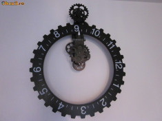 Ceas Big wheel clock Wil Van Den Bos Design -ACUM REDUS! foto