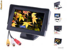 Monitor LCD 4.3 inch Display Auto pentru Camera Parcare Mers Inapoi Marsarier foto
