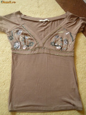 Tricou de dama deosebit, marimea M, marca Trendy, moale COMANDA MINIMA 30 LEI! foto