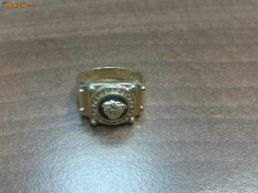 Inel de aur barbatesc VERSACE 14k foto