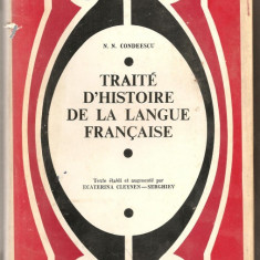 (C664) TRAITE D'HISTOIRE DE LA LANGUE FRANCAISE DE N. N. CONDEESCU