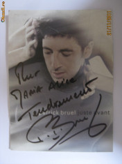 FOTO AUTOGRAF ORIGINAL PATRICK BRUEL foto