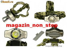 Lanterna Frontala ( De Cap ) Profesionala Cu Led Cree Zoom Acumulator foto