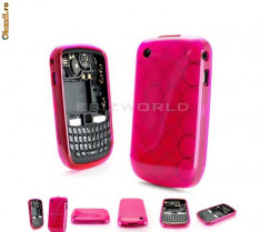 Husa silicon roz blackberry 8520 curve foto