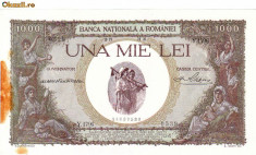 * Bancnota 1000 lei 1939 - cu overprint foto