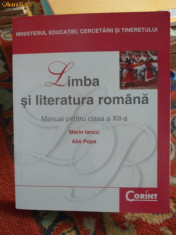 Manual Limba romana clasa XII-a foto