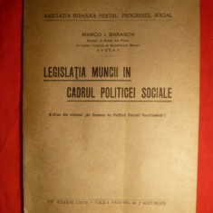 M.I.Barasch -Legislatia Muncii in cadrul Politicei Sociale -ed. interbelica