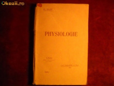 Traite elementaire de physiologie (tome 1) - E. Gley (1934) foto