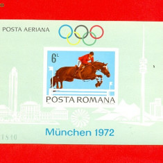 RO-0126=ROMANIA 1972 Lp 789=Preolimpiada Munchen Colita nedantelata MNH(*)