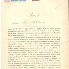 85 Document vechi fiscalizat-Procura -Toba L.Militeanu, autorizeaza pe avocat Stefan Stroe, sau Serban Stroe, in vederea reprezentarii