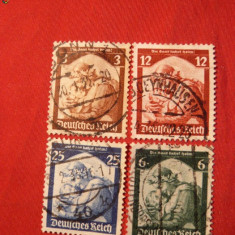 Serie -Returnarea Saar -Germaniei 1935 4 val. stamp.