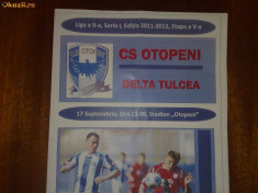 PROGRAM DE MECI FC OTOPENI- DELTA TULCEA, editia 2011- 2012 foto