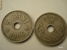 Moneda 5 bani - 1906 - gaurita foto