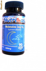 MELATONINA 3mg B6 90 CAP (produs canada la cel mai mic pret) foto