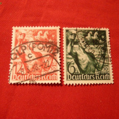 Serie- A 5a Aniv. Regim Nazist 1938 Germania ,2 val. stamp.