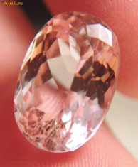 MORGANIT NATURAL PADPARADSCHA OVAL-7.13 CT foto