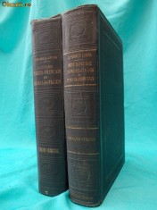 MARELE DICTIONAR FRANCEZ - ITALIAN / ITALIAN - FRANCEZ ( 2 VOL. ) , 1916/1921