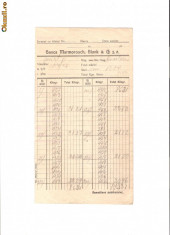 141 Document vechi -octombrie1908 -Banca Marmorosch, Blank &amp;amp;amp; Co. S.A.-vanzator Dreifus ? foto