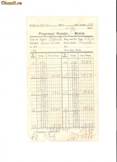 140 Document vechi -17 7 1922 -Progresul Roman, Braila, Casa de Export, vanzator Spiru Davis(grec?), vinde porumb foto
