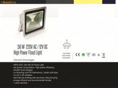 Reflector cu LED 30W exterior, rezistent la apa. foto