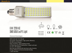 Bec cu LED 8W, 1000 Lumen, Economic SMD 5050. foto