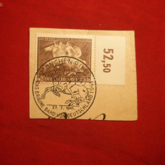 Fragment Concurs Panglica Bruna cu stamp. spec.de Concurs 1941