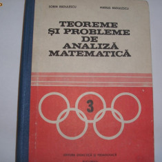 TEOREME SI PROBLEME DE ANALIZA MATEMATICA - SORIN RADULESCU