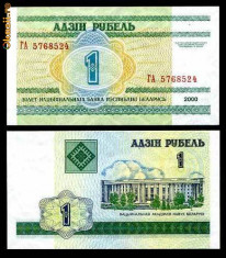 BELARUS- 1 RUBLA 2000- UNC !!-RAR foto