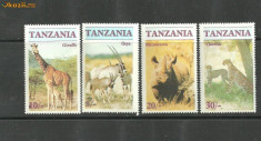 Tanzania 1986 - ANIMALE SALBATICE DIN AFRICA, serie nestampilata , F129 foto