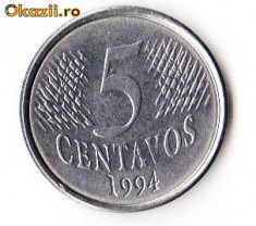 BRAZILIA 5 CENTAVOS 1994 foto