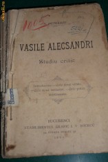 Vasile Alecsandri .studiu critic,1894 foto