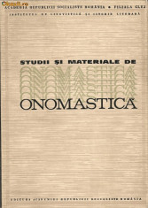 Acad. E. Petrovici (coord.) - Studii si materiale de onomastica foto