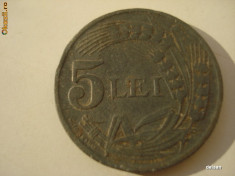 Moneda 5 lei - 1942 foto