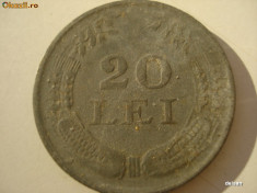 Moneda 20 lei - 1942 foto