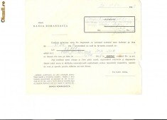 214 Document vechi -1944,Onor Banca Romaneasca,catre Gh. Fidelis(grec?