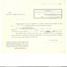 214 Document vechi -1944,Onor Banca Romaneasca,catre Gh. Fidelis(grec?