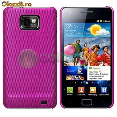 samsung galaxy s2 i9100 husa mov + folie protectie ecran