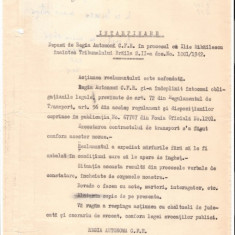 256 Document vechi -1942 -Regia Autonoma CFR -Serviciul Proceselor, versus Ilie Mihailescu -Tribunalul Braila