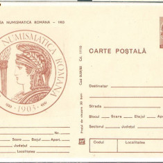 CPI (B322) SOCIETATEA NUMISMATICA ROMANA 1901, , I. P. FILARET, 1982, CARTE POSTALA NECIRCULATA