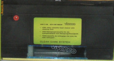 Videocaseta VHS pentru curatat sters cap video videorecorder set cu solutie pentru curatat foto