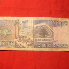 Bancnota 1000 Lire LIBAN ,cal.medie-buna