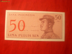 Bancnota 50 Seni INDONEZIA 1964 , cal.NC foto