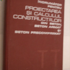Indrumator pentru PROIECTAREA SI CALCULUL CONSTRUCTIILOR - Radu Agent - 1978