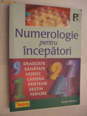 NUMEROLOGIE PENTRU INCEPATORI -- Grie Bauer foto